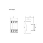 INTERRUPTOR DIFERENCIAL 4P 25A-415V AC 30mA LEXO - Imagen 2