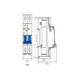 INTERRUPTOR AUTOMATICO 2P 20A-240V AC 6KA LEXO - Imagen 2