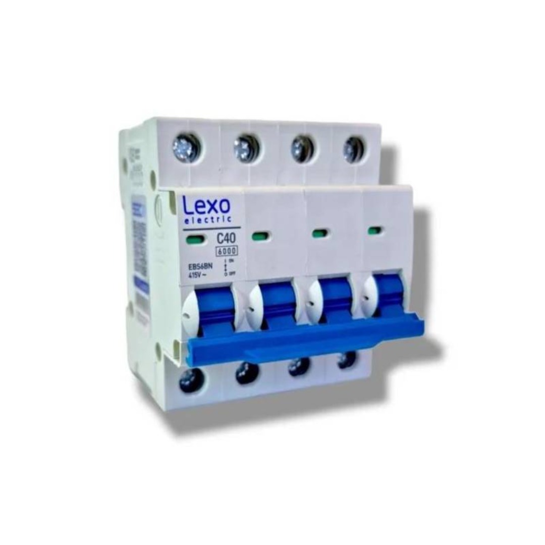 INT.-4X40A-6KA-415VAC-OPTIMIZADA.jpg INTERRUPTOR AUTOMATICO 4P 40A-415V AC 6KA LEXO - Imagen 1