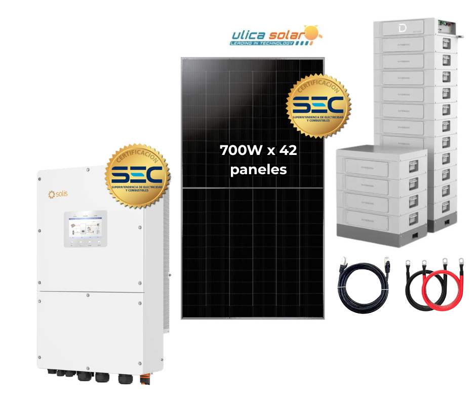 kit hibrído real 30kW KIT FOTOVOLTAICO HÍBRIDO REAL 30kW TRIFÁSICO - Imagen 1