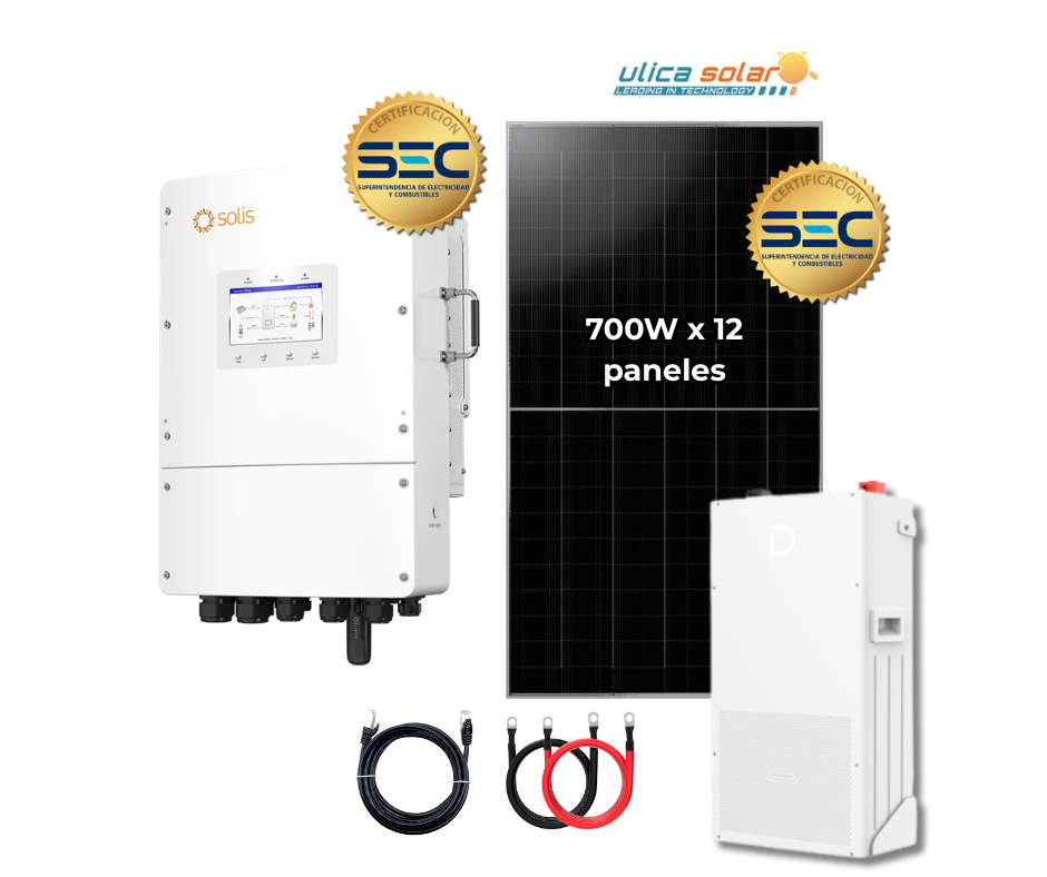 kit hibrído real 8kW KIT FOTOVOLTAICO HÍBRIDO REAL 8kW - Imagen 1